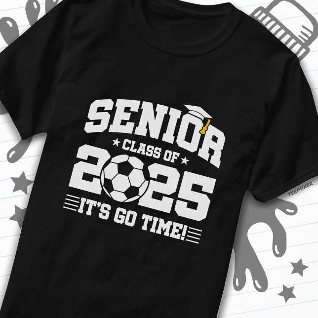 Soccer Football Class 2025 Graduation Senior 2025 T-Shirt (Creator Uploaded)