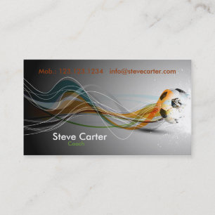 Soccer / Football Coach / Player Ball Team Club Business Card