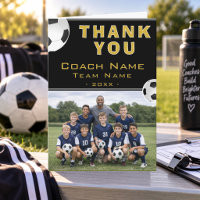 Soccer Football Coach Team Photo