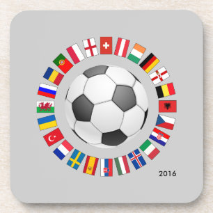 Soccer Football European Championship 2016 Coaster