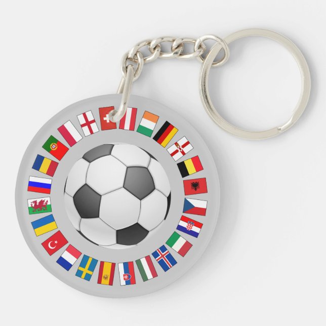 Soccer Football European Championship 2016 Key Ring (Back)