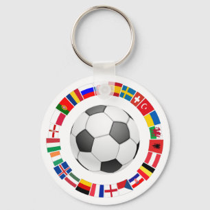 Soccer Football European Championship 2016 Key Ring