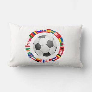 Soccer Football European Championship 2016 Lumbar Cushion
