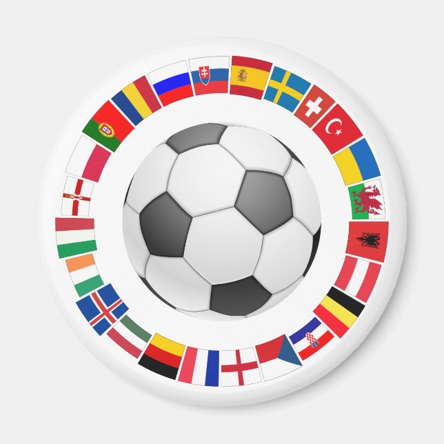 Soccer Football European Championship 2016 Magnet (Front)