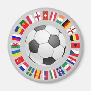 Soccer Football European Championship 2016 Magnet