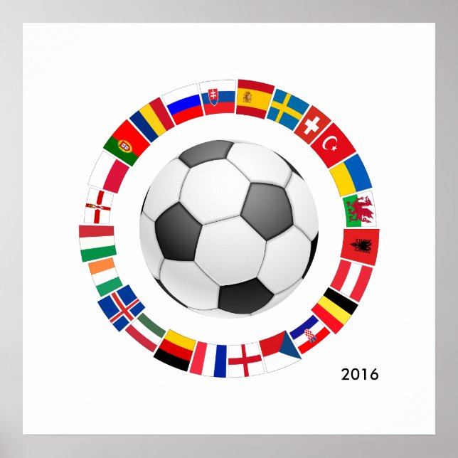 Soccer Football European Championship 2016 Poster (Front)