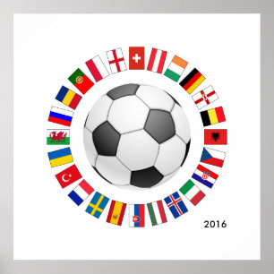 Soccer Football European Championship 2016 Poster