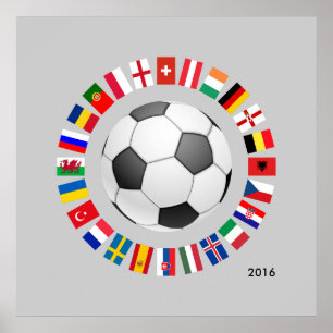 Soccer Football European Championship 2016 Poster