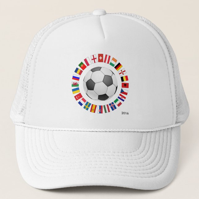 Soccer Football European Championship 2016 Trucker Hat (Front)