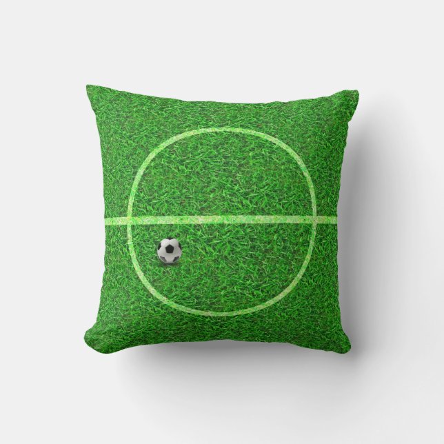 Soccer Football Field Ball - Pillow (Front)