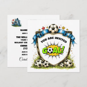 Soccer - Football Frame Invitation