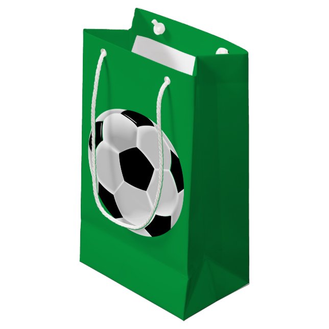 Soccer Football Futbol Ball Small Gift Bag (Front Angled)