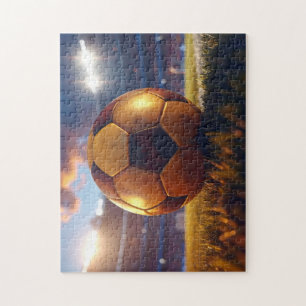 Soccer Football - Golden Ball Jigsaw Puzzle