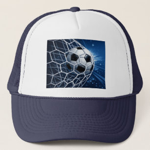 Soccer football-inspired designs trucker hat