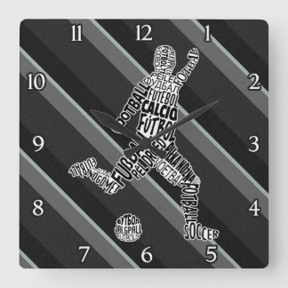 Soccer Football Languages Clock