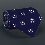 Soccer Football Lover Gift Monogram Initials Blue Tie<br><div class="desc">Elevate your style and showcase your passion for fitness with our Realistic Metallic Dumbbell Tie – a powerful accessory designed for gym lovers and weightlifters. This tie isn't just an accessory; it's a visual testament to the dedication and strength found in the world of fitness and bodybuilding. The meticulously crafted...</div>