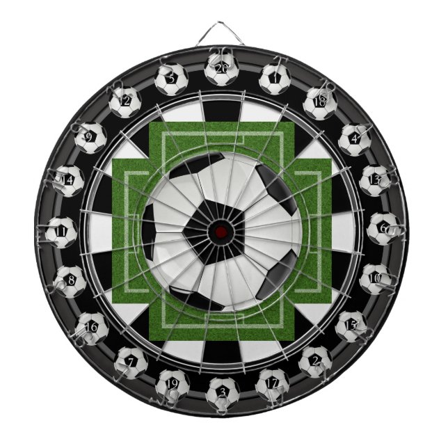 Soccer (Football) Multi-Target 20 Count Dartboard (Front)