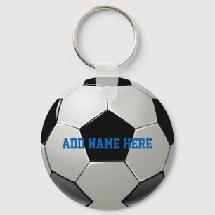 Soccer Football Name Customised Key Ring