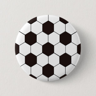 Soccer   Football pattern 6 Cm Round Badge
