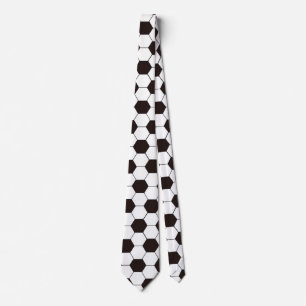 Soccer Football pattern Customisable Own name Tie