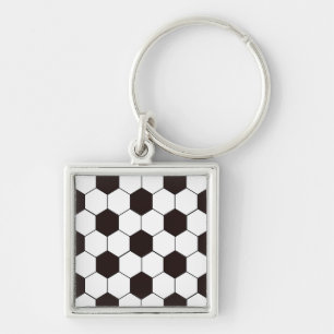 soccer Football pattern Key Ring