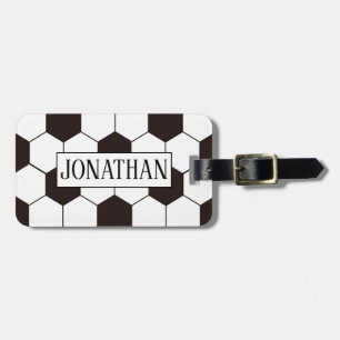 Soccer   Football pattern Luggage Tag