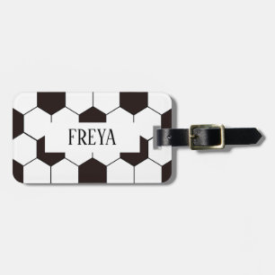 Soccer Football pattern Luggage Tag