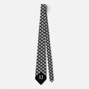 Soccer football Pattern Monogram Sport Tie