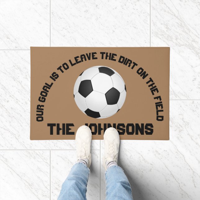 Soccer Football Personalised Doormat (Indoor)