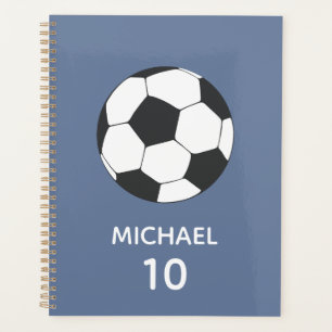 Soccer Football Personalised Name And Number Plann Planner