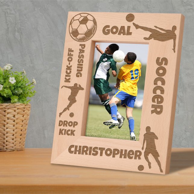 Soccer (Football) Player Custom Name Etched Frames (Creator Uploaded)