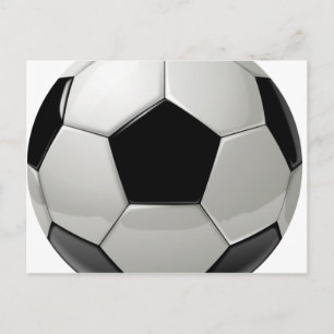 Soccer football postcard
