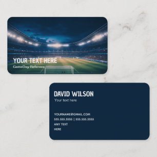 Soccer Football Referee Business Card