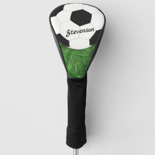 Soccer FootBall Sport Initialised Golf Head Cover