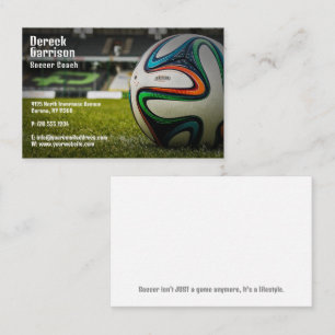 Soccer   Football Sports Coach Business Card