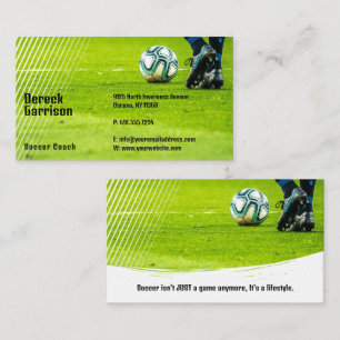 Soccer   Football Sports Coach Business Card