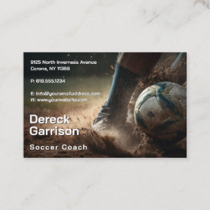 Soccer   Football Sports Coach Business Card
