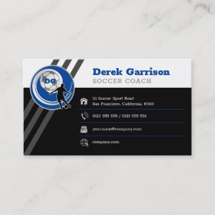 Soccer   Football Sports Coach Business Card