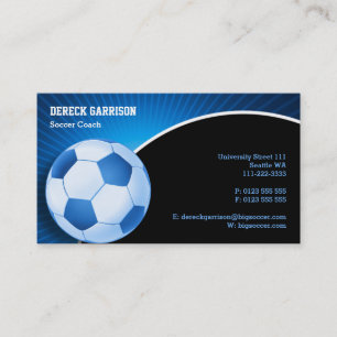 Soccer   Football Sports Coach Business Card