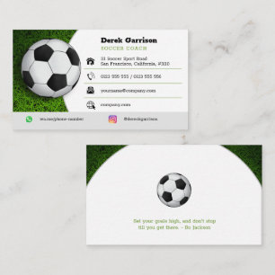 Soccer   Football Sports Coach Business Card