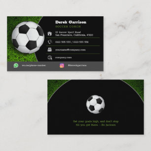 Soccer   Football Sports Coach Business Card