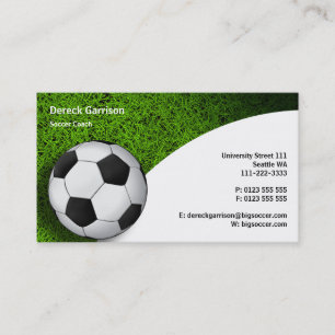 Soccer   Football Sports Coach Business Card