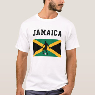 Soccer Football Sports Fan Jamaica Jamaican Flag T-Shirt