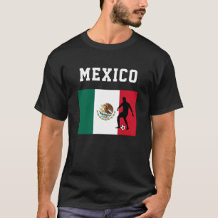 Soccer Football Sports Fan Mexico Mexican Flag T-Shirt