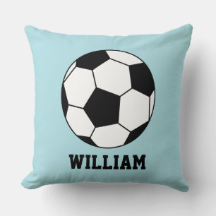 Soccer Football Sports Player Custom Name Cushion