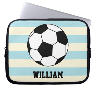 Soccer Football Sports Player Custom Name Laptop Sleeve