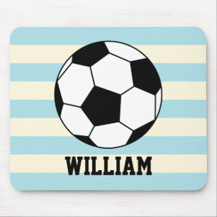 Soccer Football Sports Player Custom Name Mouse Pad