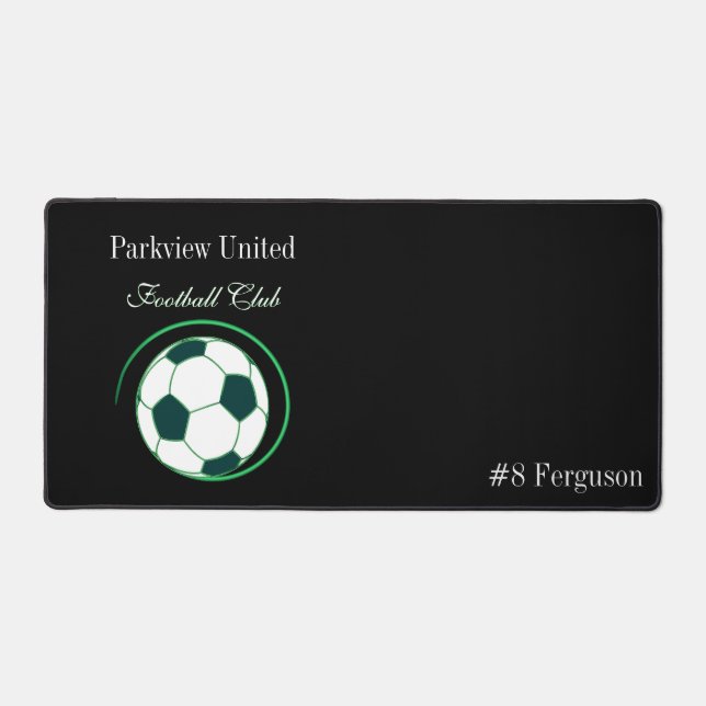 Soccer Football Sports Theme Desk Mats & Pads (Front)