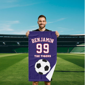 soccer Football sports towel, coach bath towel