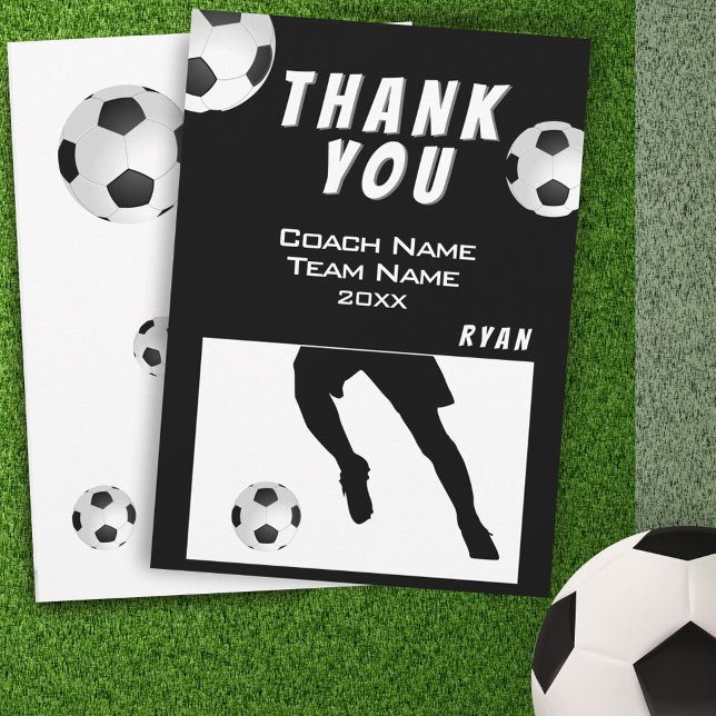 Soccer / Football Thank you Coach Card (Creator Uploaded)
